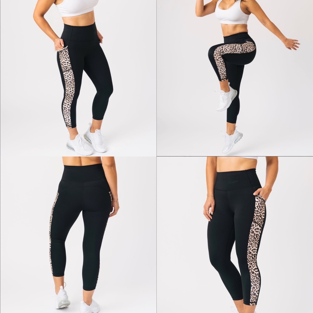 Leopard Pocket Brilliant Hi-Rise Capri 20"